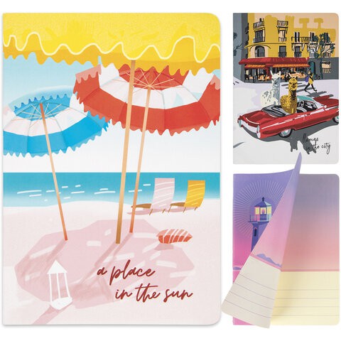 Тетради А5 Brauberg SoftTouch Путешествие 40 листов, (3 шт) 403799 цена за 2 шт , 